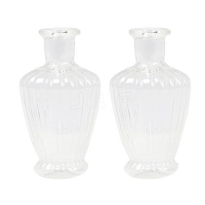 Transparent Glass Beads Containers GLAA-G123-02-1