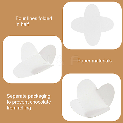 Cross Kraft Paper Chocolate Spacer AJEW-CN0004-83A-1