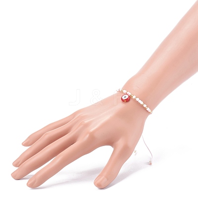 Adjustable Nylon Thread Braided Bead Bracelets BJEW-JB06009-1