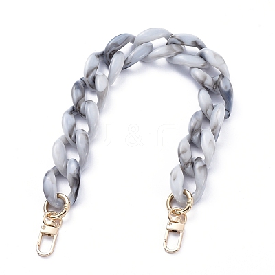 Acrylic Curb Chain Purse Bag Handle AJEW-BA00004-01-1