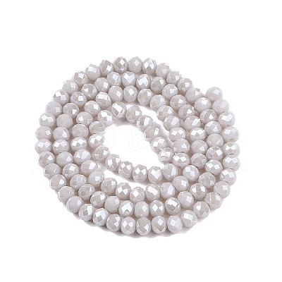 Electroplate Glass Beads Strands EGLA-A044-P4mm-A19-1