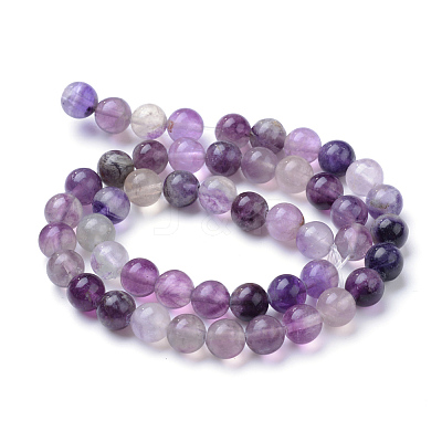 Natural Fluorite Beads Strands X-G-T055-6mm-14-1