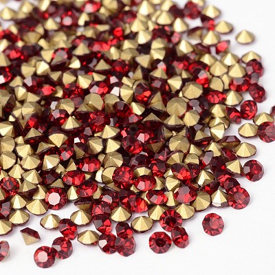 Back Plated Grade A Diamond Glass Pointed Rhinestone LS-RGLA-SS16-029-1