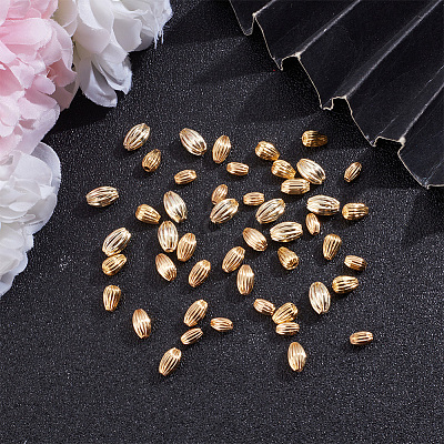 48Pcs 4 Style Brass Beads KK-GO0001-08-1