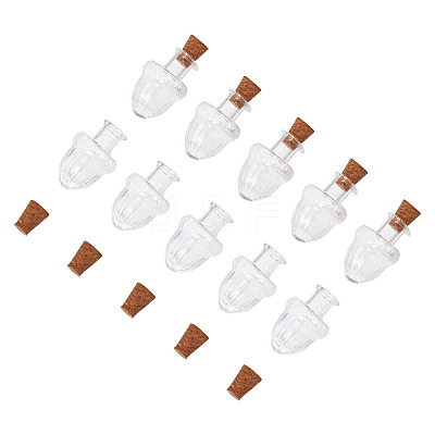 10Pcs Clear Glass Wishing Bottles AJEW-TA0002-85C-1