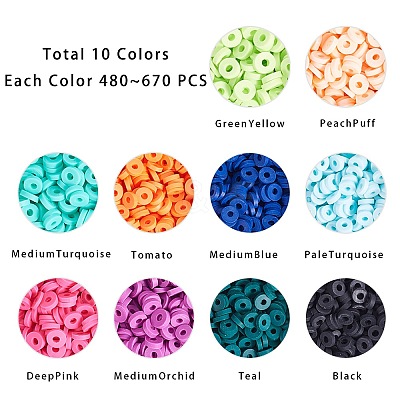 Handmade Polymer Clay Beads CLAY-PH0001-09-1