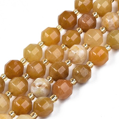 Natural Topaz Jade Beads Strands G-N326-100-03-1