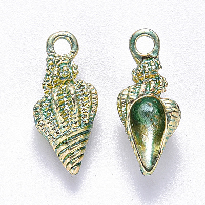 Alloy Enamel Pendants ENAM-N054-019B-1