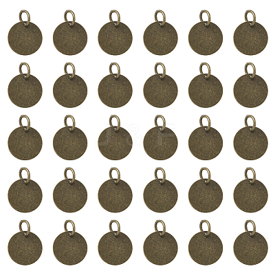 120Pcs Brass Stamping Blank Tag Charms KK-SC0007-27-1