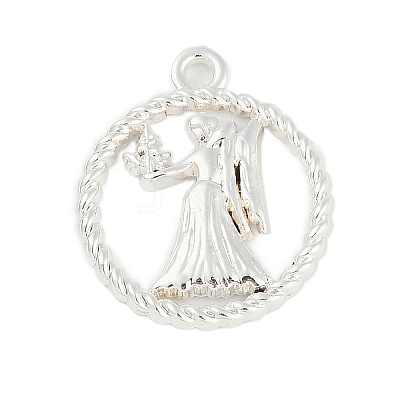 Twelve Constellations Alloy Pendants PALLOY-Q006-01B-S-1