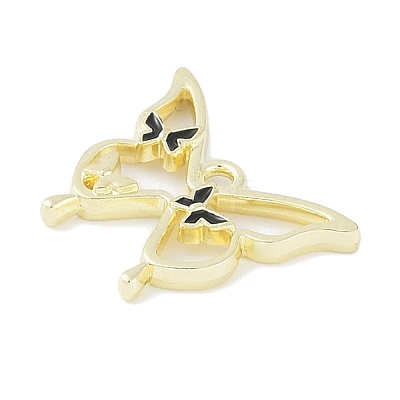 Rack Plating Alloy Enamel Pendants PALLOY-F018-15G-01-1
