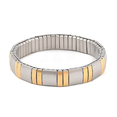 304 Stainless Steel Stretch Bracelets BJEW-U015-03G-02-1