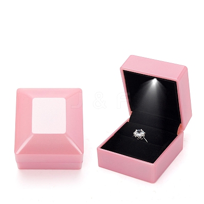Rectangle Plastic Ring Storage Boxes CON-C020-02G-1