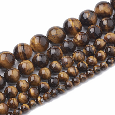 Natural Tiger Eye Beads Strands G-S333-8mm-001-1