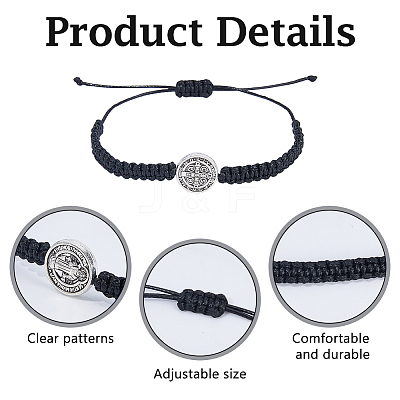 10Pcs Adjustable Alloy Link Bracelets BJEW-DC0001-28-1