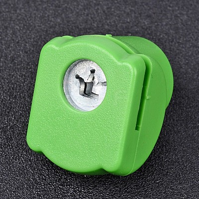 Random Single Color or Random Mixed Color Mini Plastic Craft Paper Punch Sets for Scrapbooking & Paper Crafts LS-AJEW-L051-06-1