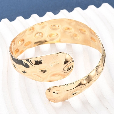 Snake Shape Hammered Iron Cuff Bangle & Ring SJEW-G085-01G-1