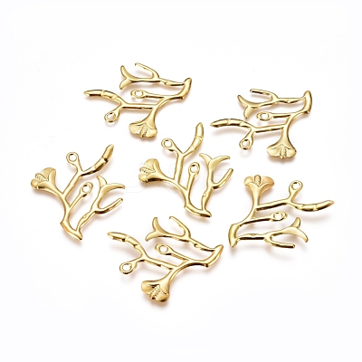 Electroplated Iron Pendants X-IFIN-I030-04G-1