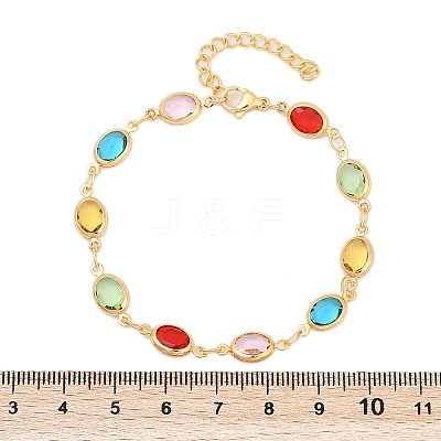 304 Stainless Steel Oval Link Bracelets for Woman BJEW-S157-10G-1