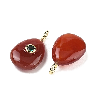 Natural Carnelian Pendants G-H322-01G-10-1