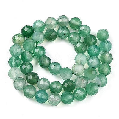 Natural Dyed & Heated Agate Beads Strands G-T141-16A-02-1