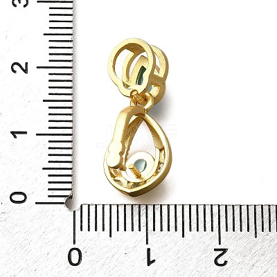 Brass Ice Pick Pinch Bails KK-M313-15G-04-1