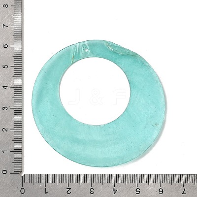 Spray Painted Natural Capiz Shell Big Pendants SHEL-C009-05-1