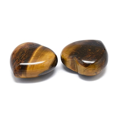 Natural Tiger Eye Heart Love Stone G-H268-F03-1