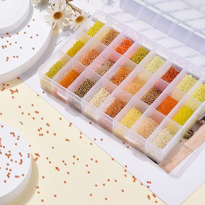 288G 24 Colors Glass Seed Beads SEED-JQ0005-01C-2mm-1