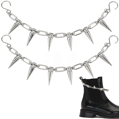 2Pcs Brass & Alloy Shoes Chains HJEW-SP00013-1
