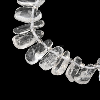 Natural Quartz Crystal Rock Crystal Beads Strands GG-CBADF20-A11-1