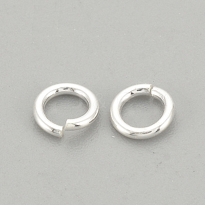 925 Sterling Silver Open Jump Rings X-STER-S002-57-1