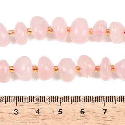 Natural Rose Quartz Beads Strands G-RM250109-A18-1
