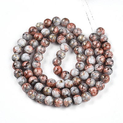 Baking Paint Glass Beads X1-DGLA-N003-10mm-B05-1