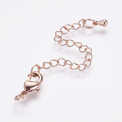 Long-Lasting Plated Brass Chain Extender X-KK-F711-09RG-1