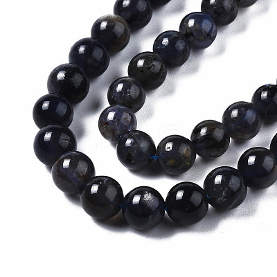 Natural Iolite/Cordierite/Dichroite Beads Strands G-S376-005A-1