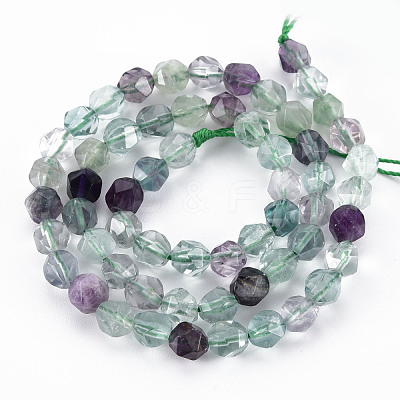 Natural Fluorite Beads Strands X-G-S376-001A-1