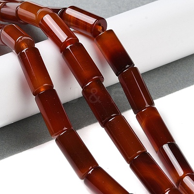 Natural Red Agate Beads Strands G-NH0019-A03-02-1