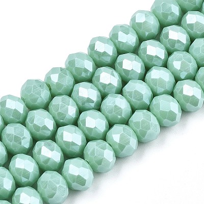 Electroplate Glass Beads Strands LS-EGLA-A034-P4mm-A20-1