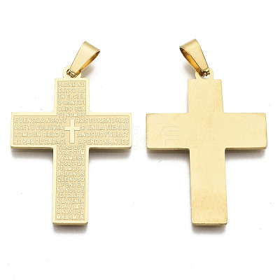 201 Stainless Steel Big Pendants X-STAS-R115-16G-1