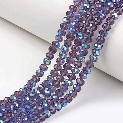 Electroplate Glass Beads Strands EGLA-A034-T10mm-L13-1