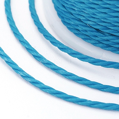 Round Waxed Polyester Cord YC-G006-01-1.0mm-14-1