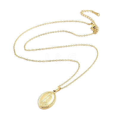 304 Stainless Steel Pendant Nacklaces For Women LS-STAS-S124-01G-03-1