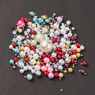 Acrylic Imitation Pearl  Beads X-OACR-XCP0001-01-1