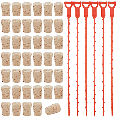 200Pcs Cork Bottle Stoppers FIND-BC0014-56-1