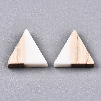 Translucent Opaque Resin & Wood Cabochons CRES-N028-001A-1
