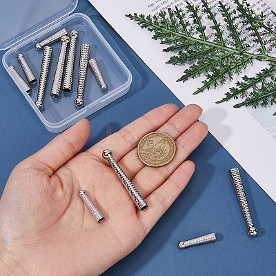 12Pcs 2 Styles Alloy Cord Ends FIND-FH0008-98-1