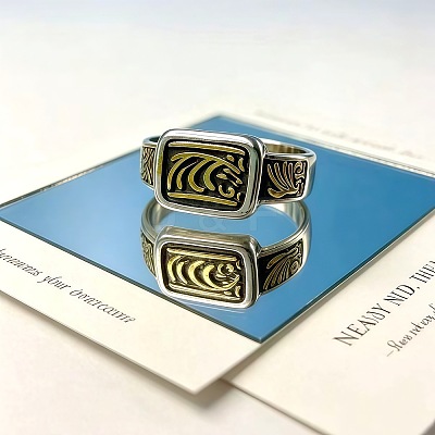 Retro Alloy Cuff Open Rings WGAB584-01-1