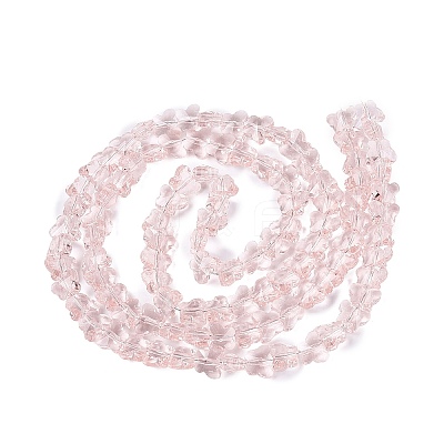 Transparent Glass Beads Strands GLAA-Q118-01A-B12-1