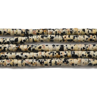 Natural Dalmatian Jasper Beads Strands G-E612-A01-B-1
